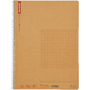製品画像：スパイラルノート ベーシック　5㎜方眼罫　A4