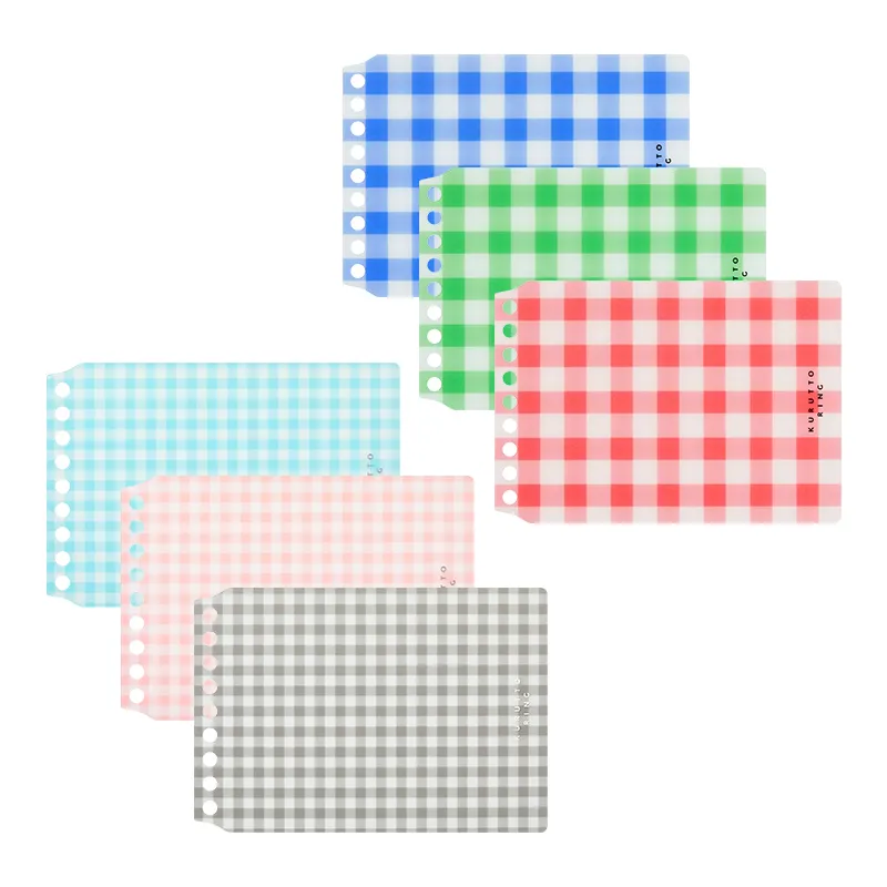 くるっとリング　ギンガムチェック表紙　ミニサイズ