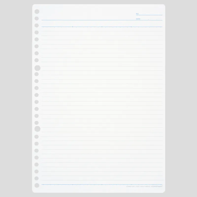 イメージ｜書きやすいルーズリーフ　6㎜横罫　50枚　＜B5＞